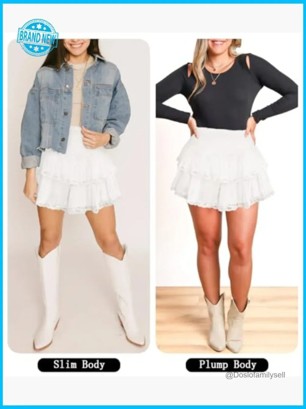High Waist Ruffle Mini Skirt Flared Flowy Casual Swing Beach Short Skirt